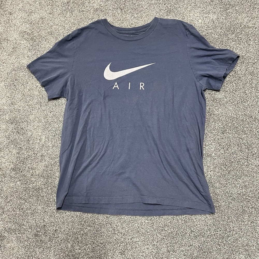 Nike Air T Shirt Mens XL Blue Graphic Logo Short Sleeve Casual